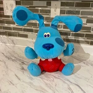 Vintage Fisher Price Blues Clues Blues All Ears interactive singing plush